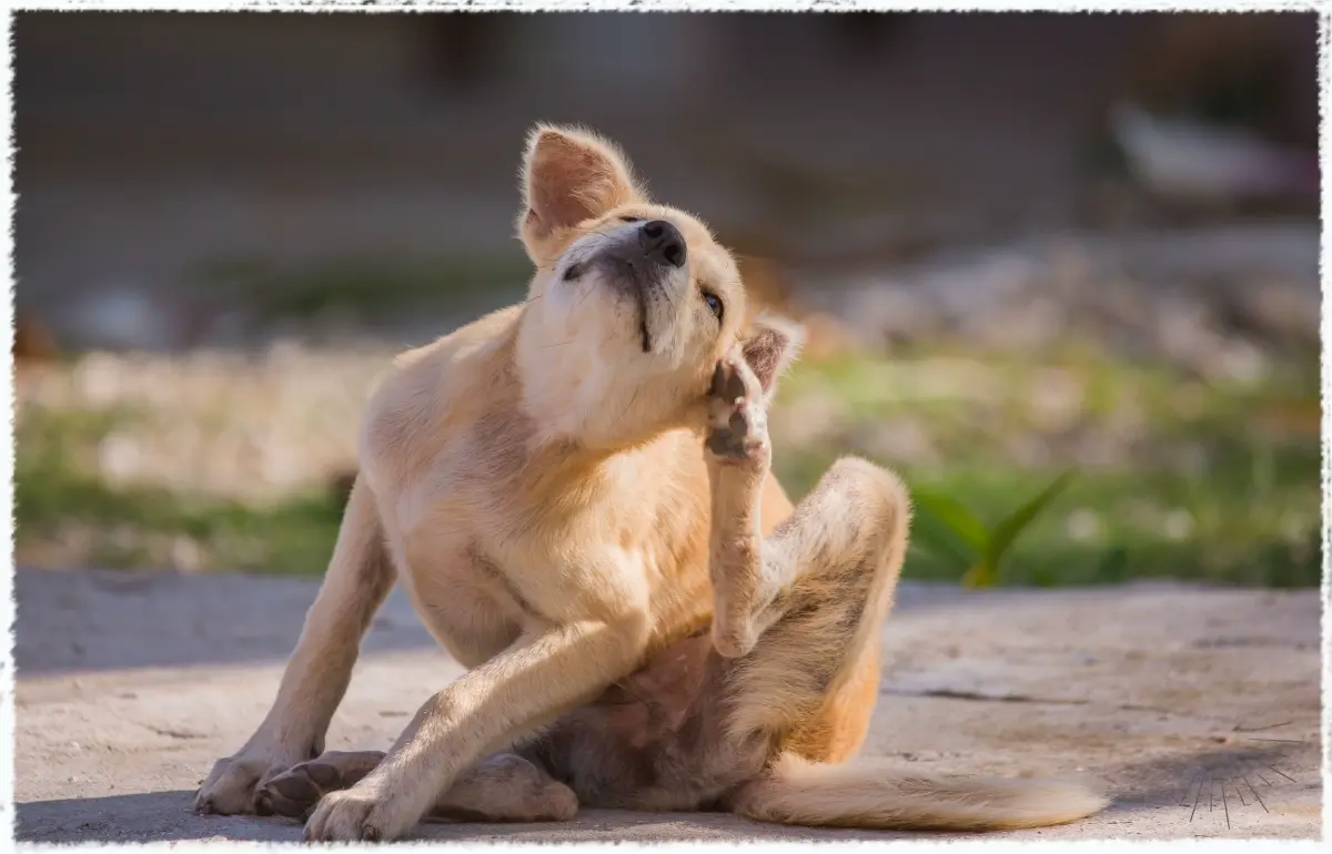 Hund mit Juckreiz – typisches Symptom bei Futtermittelallergien