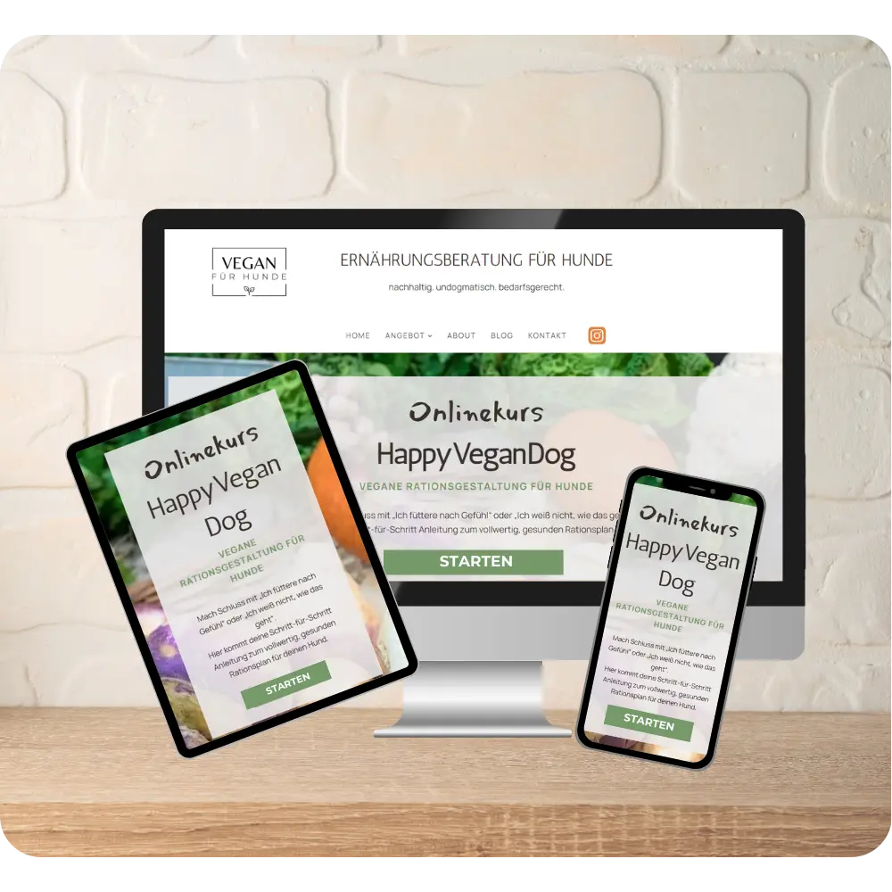 Vegan für Hunde - der Onlinekurs "HappyVeganDog"