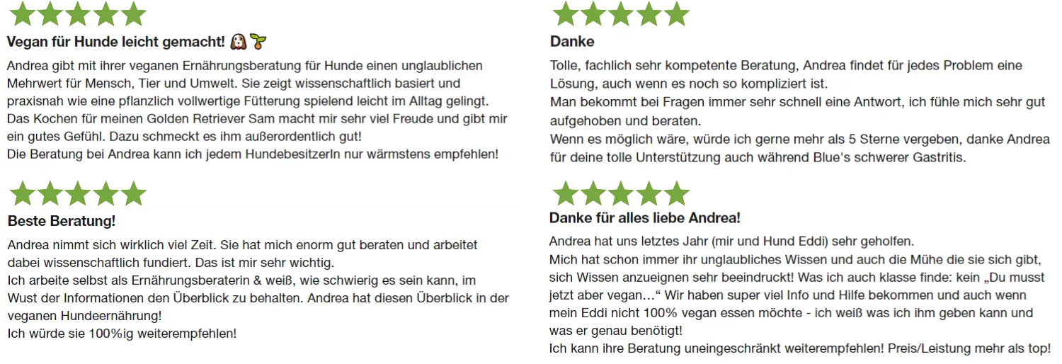 Vegan für Hunde - Kundenrezensionen