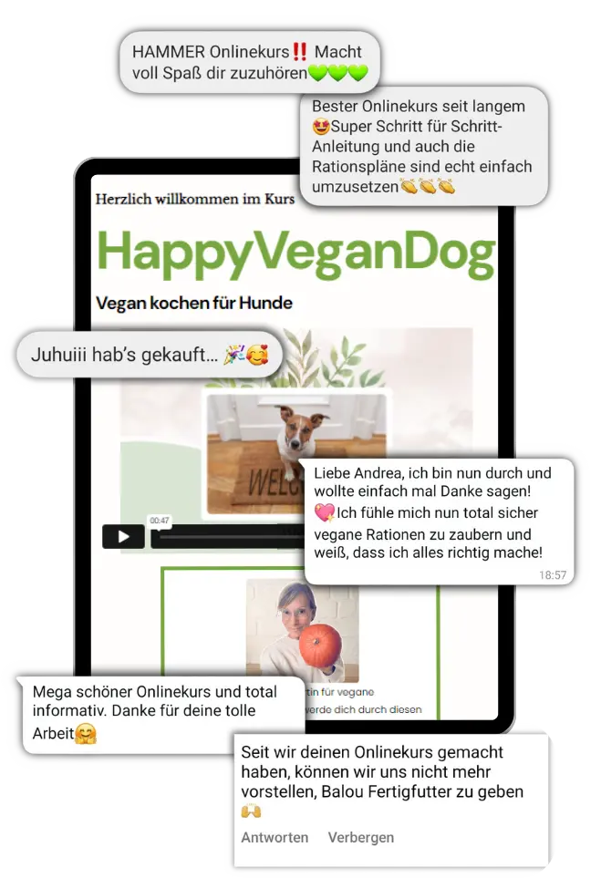 Das Feedback zum Onlinekurs zeigt deutlich, wie wertvoll die Module für meine Kunden sind