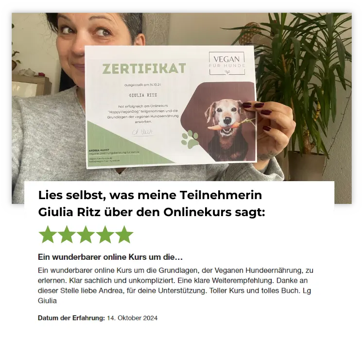 Giulia ist eine der ersten Absolventen des Onlinekurse.