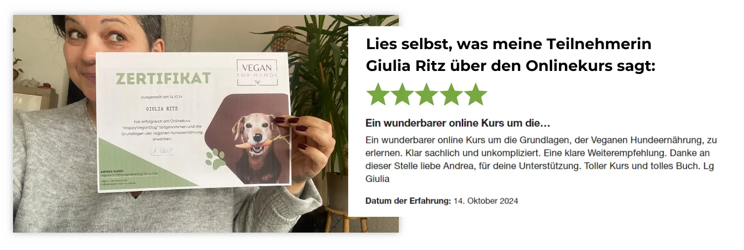 Giulia hat den Onlinekurs erfolgreich abgeschlossen und freut sich über ihr exclusives Zertifikat